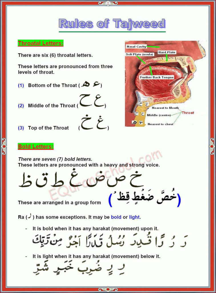 Tajweed Page 1