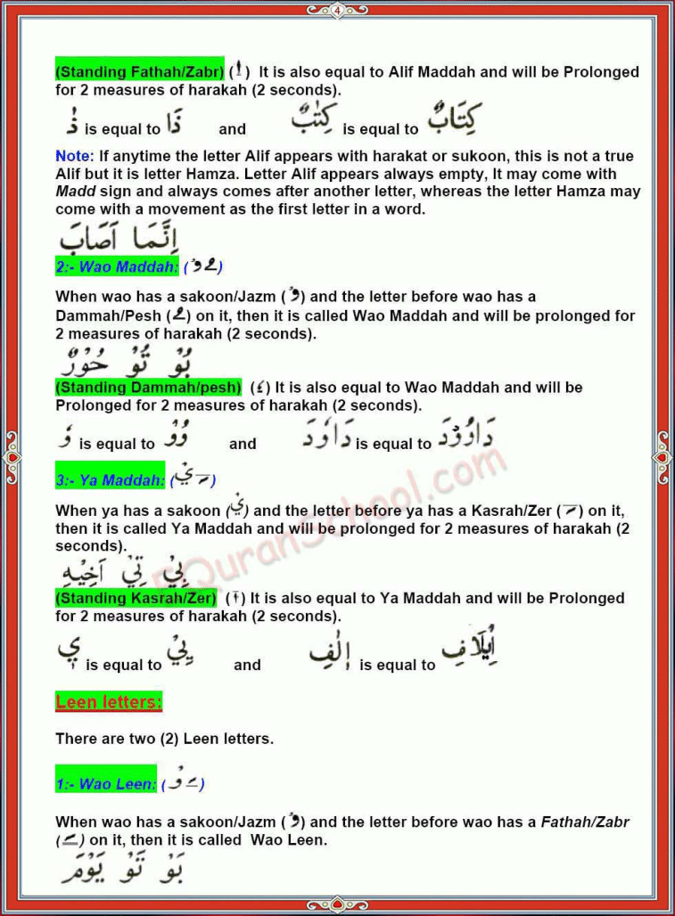 Tajweed Page 4